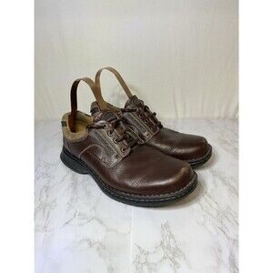Unstructured by Clarks Shoes Mens 10M Un Bend Oxford Brown Leather Round 85015